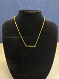 18K Stainless Steel Tarnish Free Mama Necklace GOLD