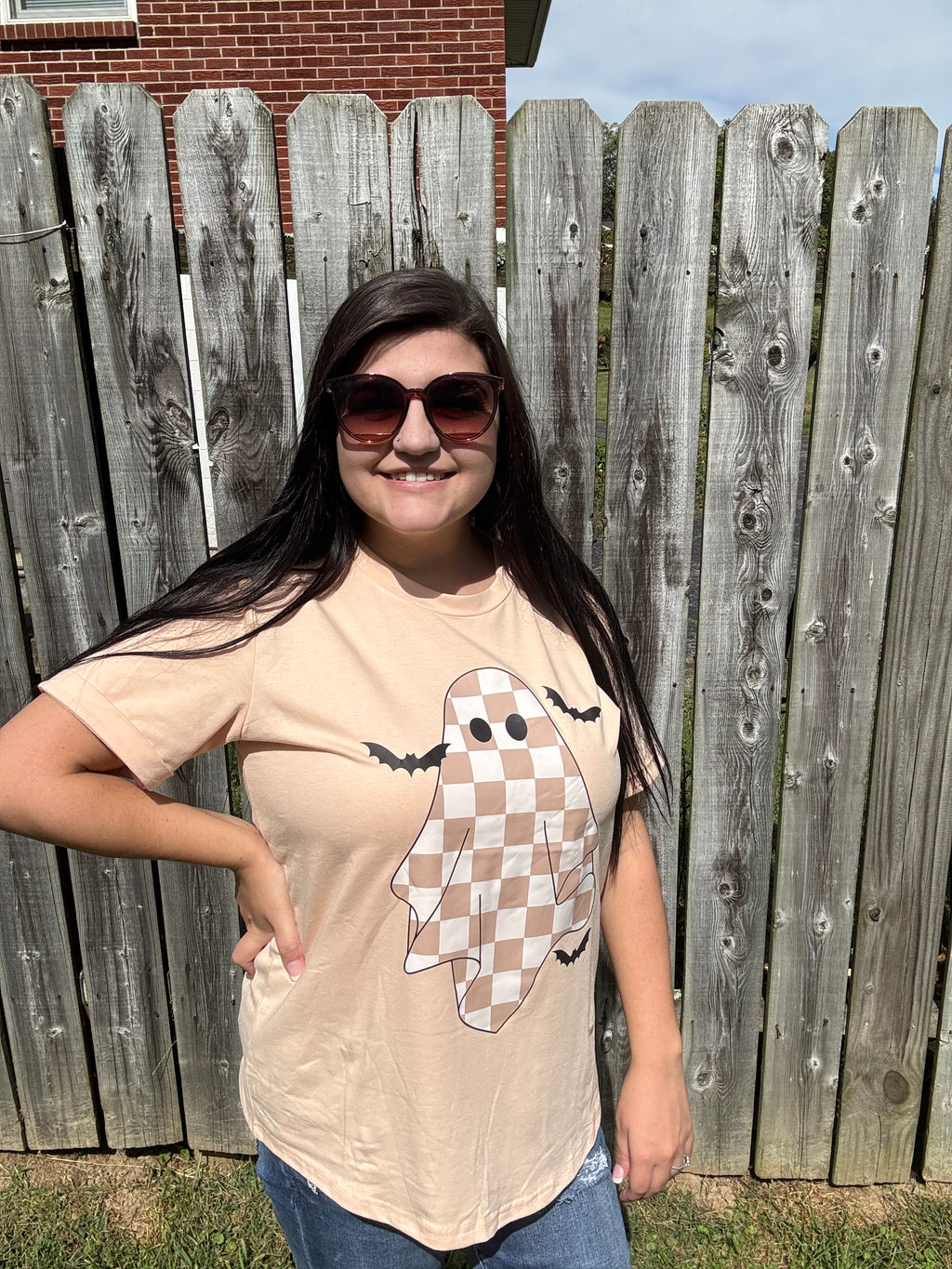 Ghost Bat Halloween Holiday Graphic Tee